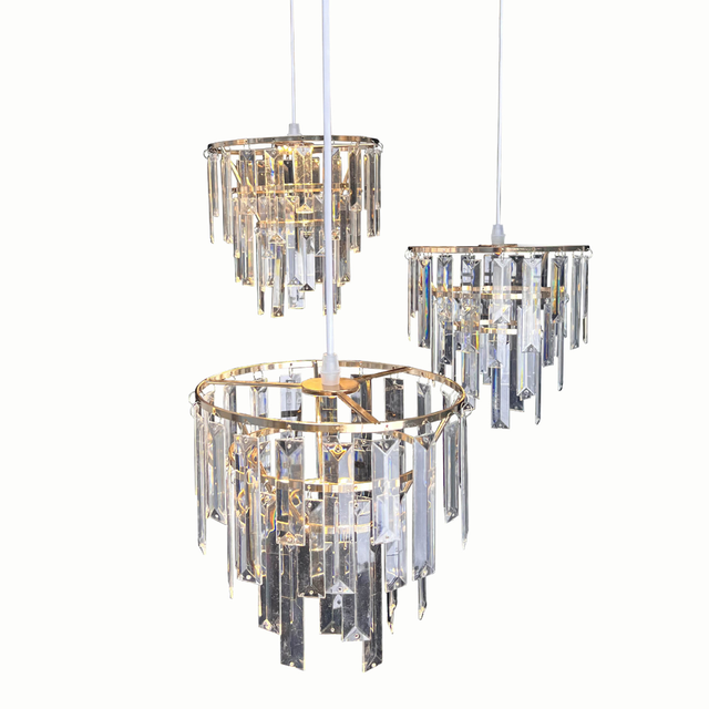8085-B 3-Head 3-Layer Ferris Wheel Pendant Light