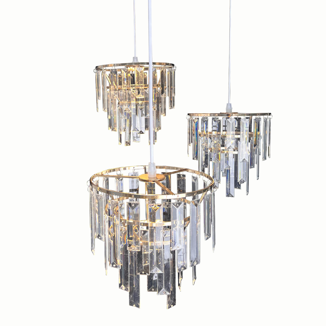 8085-B 3-Head 3-Layer Ferris Wheel Pendant Light