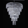 3017 Simple Style 6-Tier Crystal Strip Chandelier