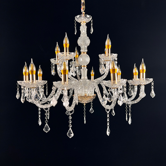 3022-10+5 Acrylic Chandelier