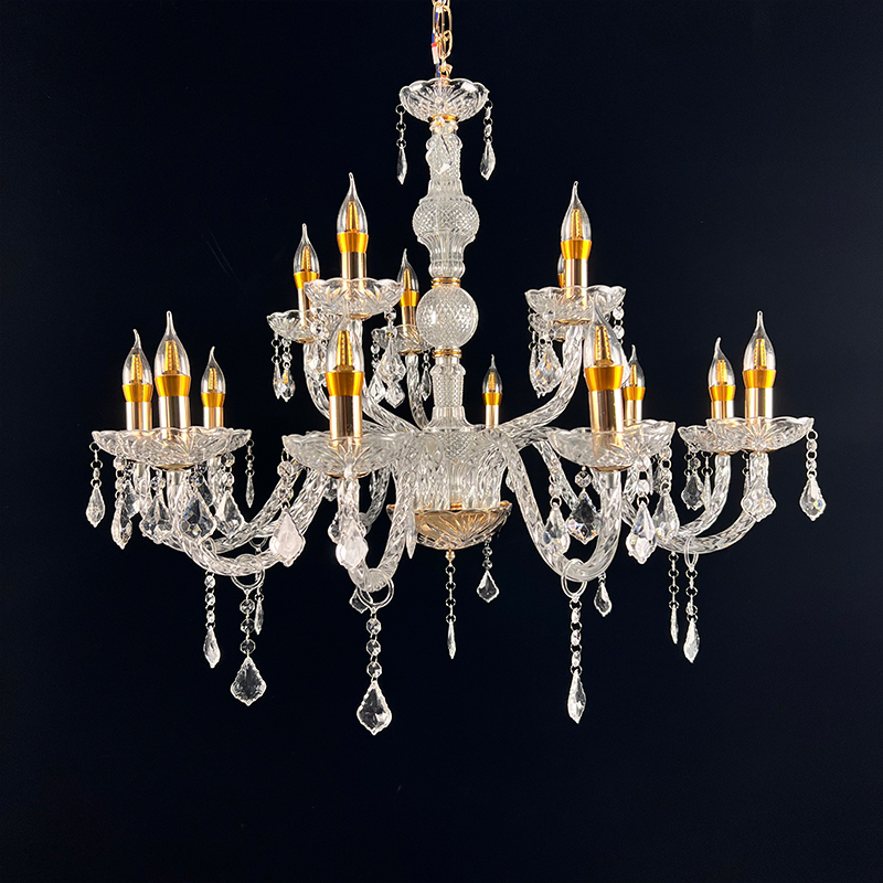 3022-10+5 Acrylic Chandelier