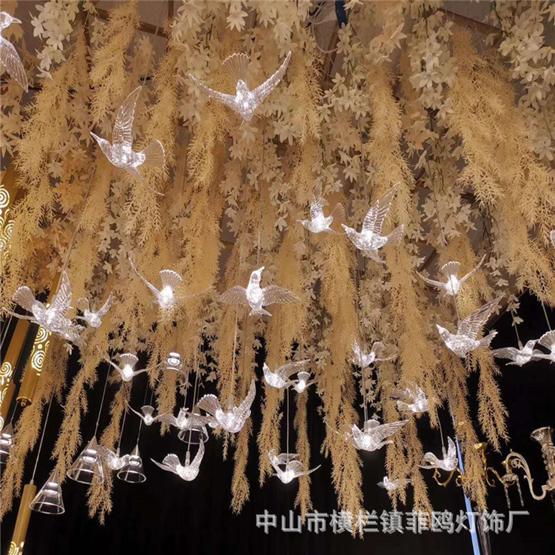 10-Head Bird Pendant Light