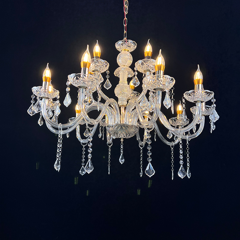 3015-10+5 Acrylic Chandelier