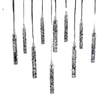 10-Head Crystal Glass Column Pendant Light