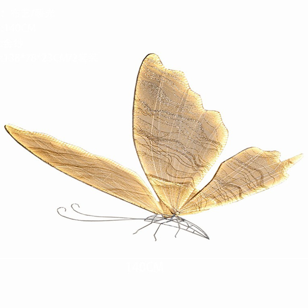 Fabric Art Butterfly Pendant Light