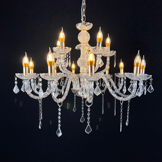 3010-10+5 Acrylic Chandelier