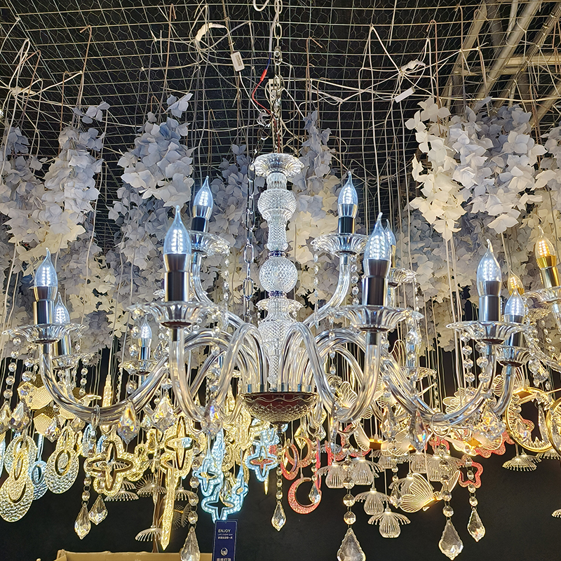 3015-10+5 Acrylic Chandelier