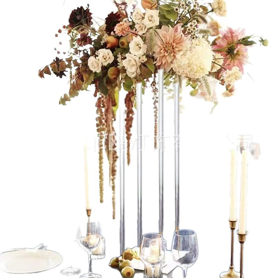 Custom Wedding Prop Acrylic Clear Vase Decorative Display
