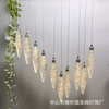 10-Head Acrylic Pointed Bead/Bud Pendant Light