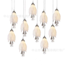 10-Head Magnolia Flower Pendant Light