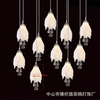 10-Head Magnolia Flower Pendant Light