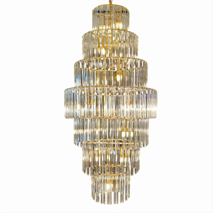 3013 7-Tier Ferris Wheel Crystal Strip Chandelier