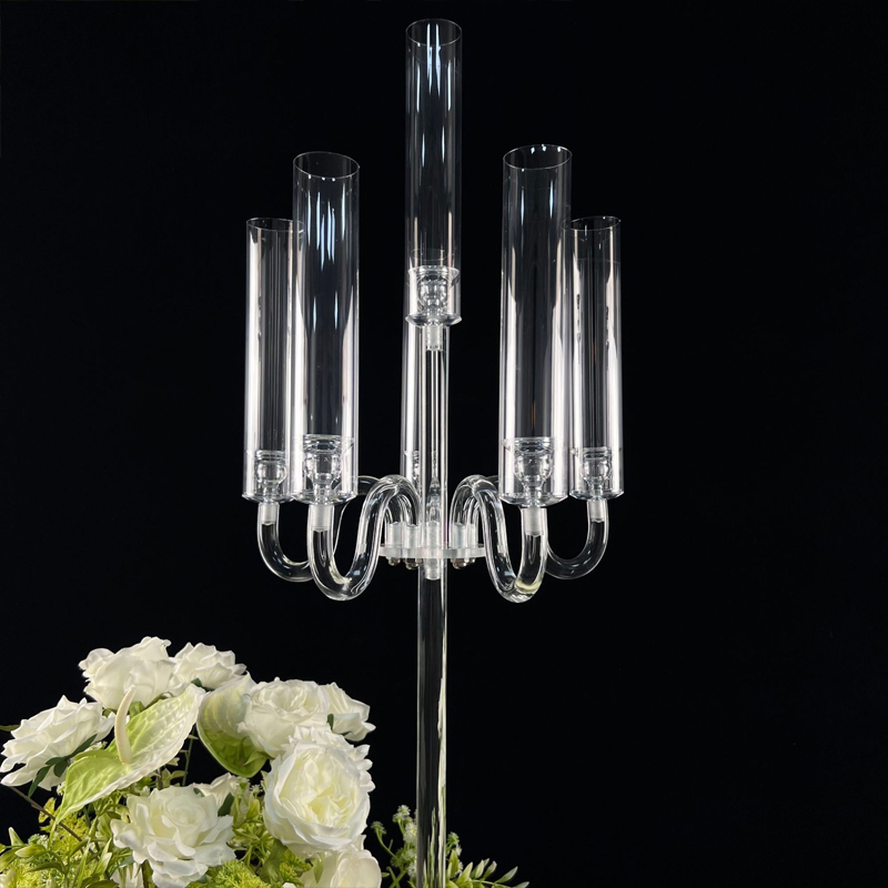 Acrylic Crystal Candle Holders