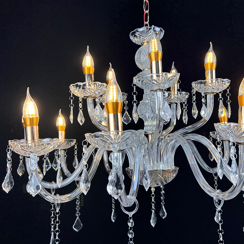 3015-10+5 Acrylic Chandelier