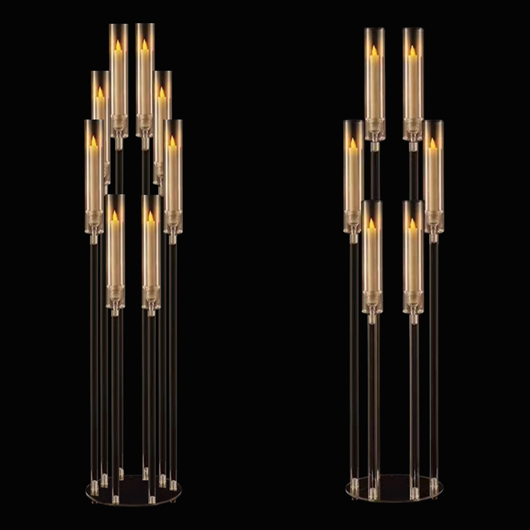 Acrylic Crystal Candle Holders