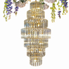 3013 7-Tier Ferris Wheel Crystal Strip Chandelier