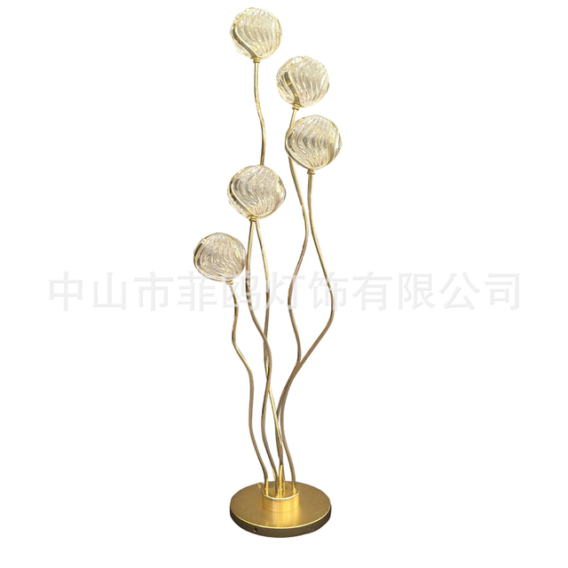 6-Head Acrylic Crystal Feather Aisle Light (New Wedding Prop)