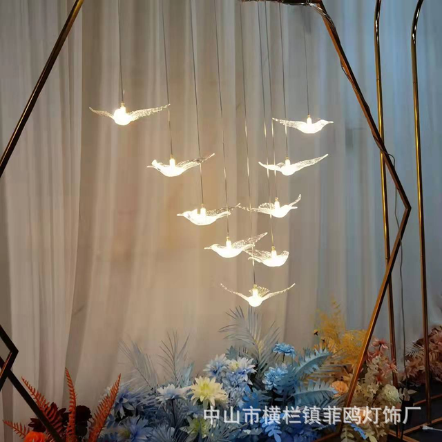 10-Head Bird Pendant Light