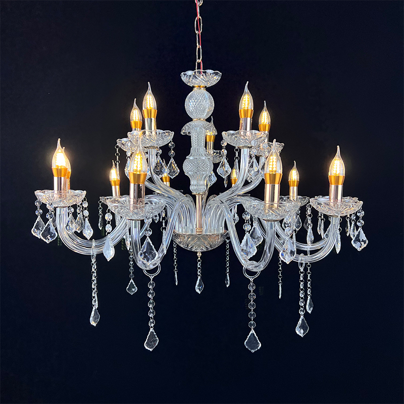 3015-10+5 Acrylic Chandelier